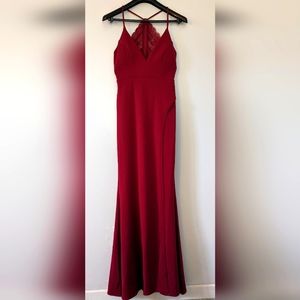 Size 9 Long red hot dress
